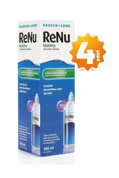 Renu 360 ml Lens Solüsyonu x 4 Adet ürün görseli 1