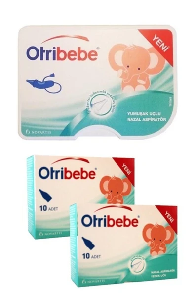 Otribebe Nazal Burun Aspiratörü + 10 Adet Yedek Uç 2'li Paket ürün görseli 1