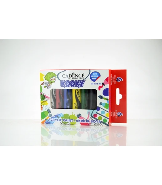 CADENCE KOOKY AKRİLİK 6'LI SET ( OPAK ) 15ML ürün görseli 1
