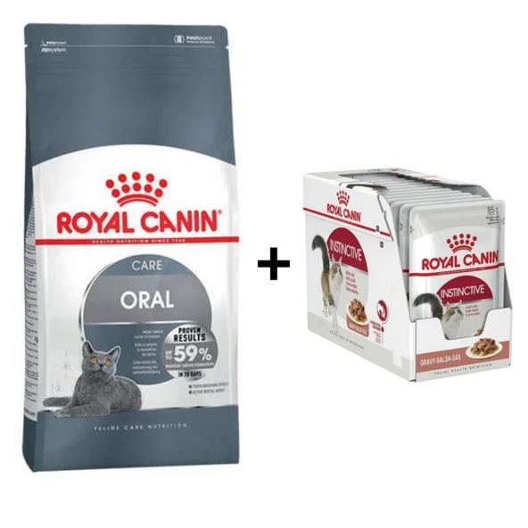 Royal Canin Oral Care Kedi Maması 1,5 Kg + 12 Adet Yaş Mama ürün görseli 1