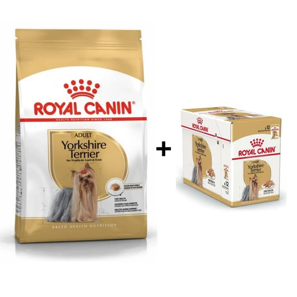 Royal Canin Yorkshire Terrier Köpek Maması 1,5 kg + 12 Adet Yaş Mama ürün görseli 1