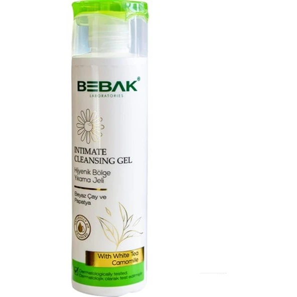 Bebak Hijyenik Bölge Temizleme Jeli 200ml Beyaz Çay Ve Papatya ürün görseli 1