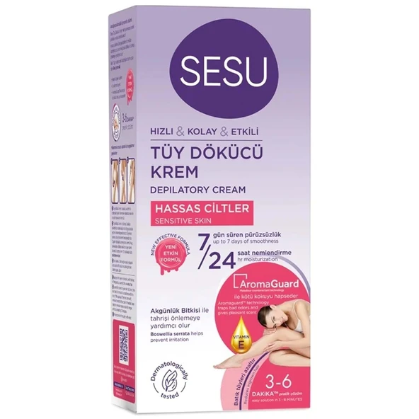 Sesu Tüy Dökücü Krem 40ml Hassas Ciltler ürün görseli 1