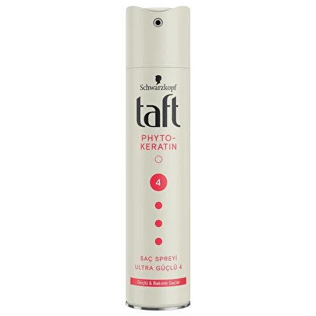 Taft Saç Spreyi 4-Phyto-Keratin Ultra Güçlü 250ml Güçlü Bakımlı ürün görseli 1