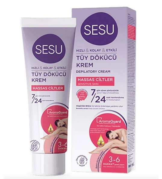 Sesu Tüy Dökücü Krem 100ml Hassas Ciltler ürün görseli 1