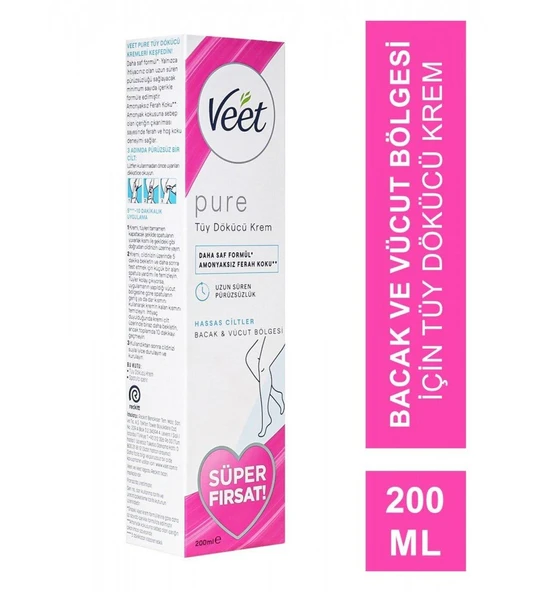 Veet Tüy Dökücü Krem 200ml Hassas Ciltler ürün görseli 1