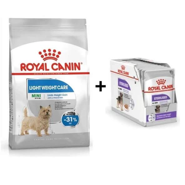 Royal Canin Light Weight Care Köpek Maması 3 Kg + 12 Adet Yaş Mama ürün görseli 1