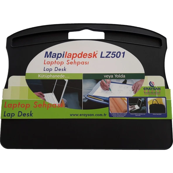 MAPİLAPDESK LZ501 LAPTOP SEHPALARI SİYAH ürün görseli 1