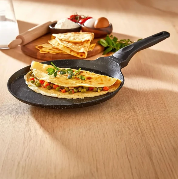 Lavonni 26 cm Granit  Krep tavası ürün görseli 1
