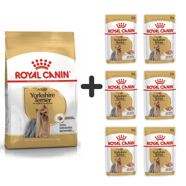 Royal Canin Yorkshire Terrier Köpek Maması 1,5 kg + 6 Adet Yaş Mama ürün görseli 1