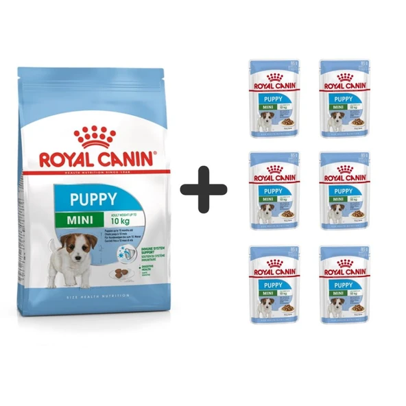 Royal Canin Mini Puppy Yavru Köpek Maması 2 kg + 6 Adet Yaş Mama ürün görseli 1