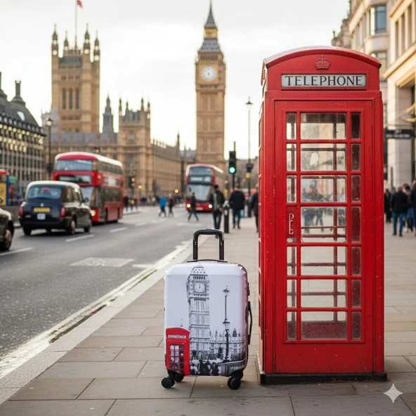 (My#22 Londra) VALİZ İÇİN KILIF ürün görseli 1