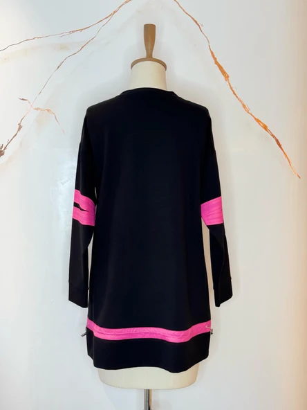 TAŞLI YAZILI SWEATSHIRT - Resim 4