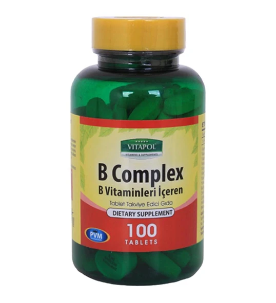 Vitapol Vitamin B Complex 100 Tablet B Vitamini Kompleks ürün görseli 1