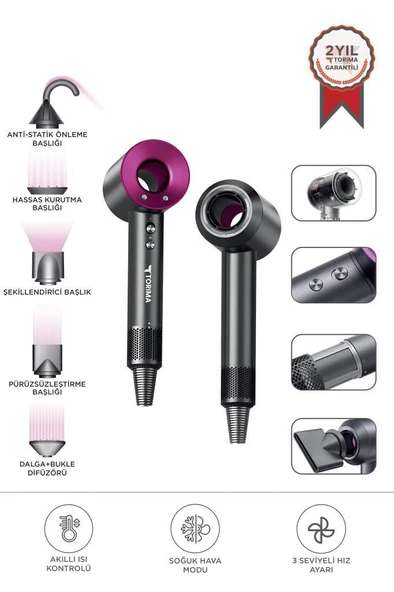 Saç Kurutma Makinesi Güçlü Saç Şekillendirici H5 Pembe ürün görseli 1