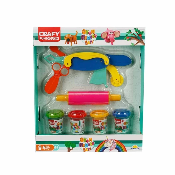 Oyun Hamuru Şekillendirme Seti 200 gr 6 Parça Pembe Merdane - Resim 6