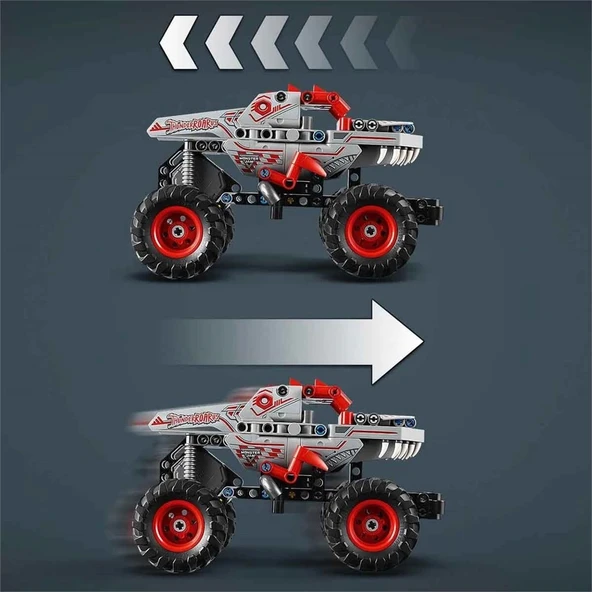 LEGO Technic Monster Jam ThunderROARus Çek-Bırak - 42200 - Resim 3