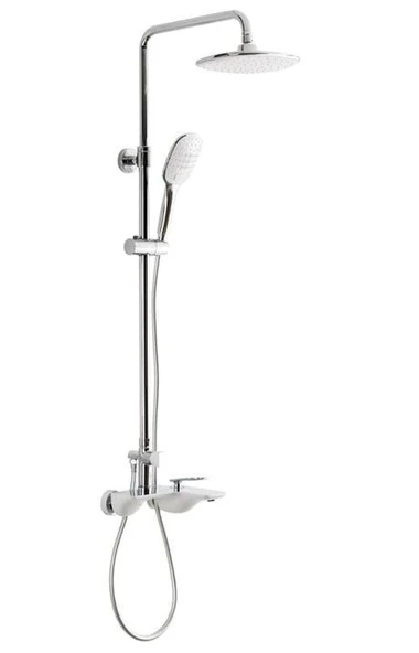 FONTANA DUŞ ÜNİTESİ 3 FONKSİYONLU FG-1554 KROM-BEYAZ ürün görseli 1