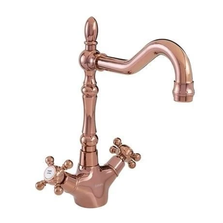 FONTANA DÖNERLİ LAVABO BATARYASI FG-1213 PARLAK BAKIR ürün görseli 1