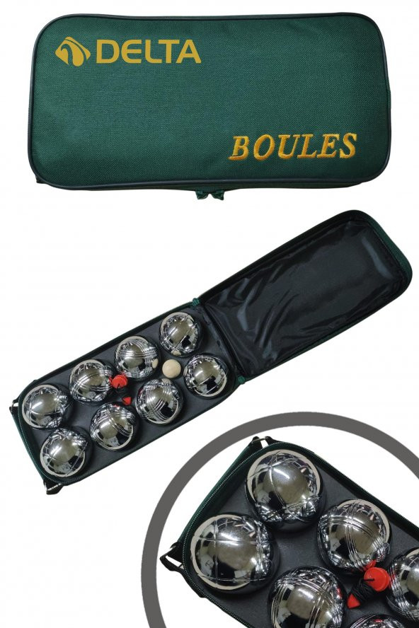 Delta Bocce Set Çantalı 8 Toplu Metal Bocce Seti (Boules Seti) ürün görseli 1