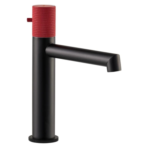 FONTANA LAVABO BATARYASI FM-2218 MAT SİYAH-KIRMIZI ürün görseli 1