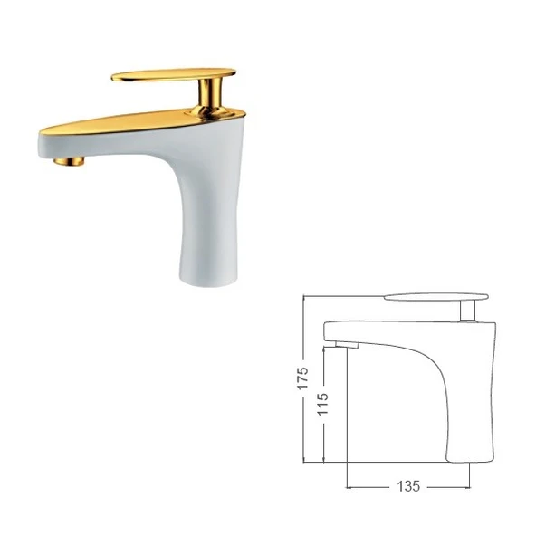 GMS PERA MİX LAVABO BATARYASI ürün görseli 1
