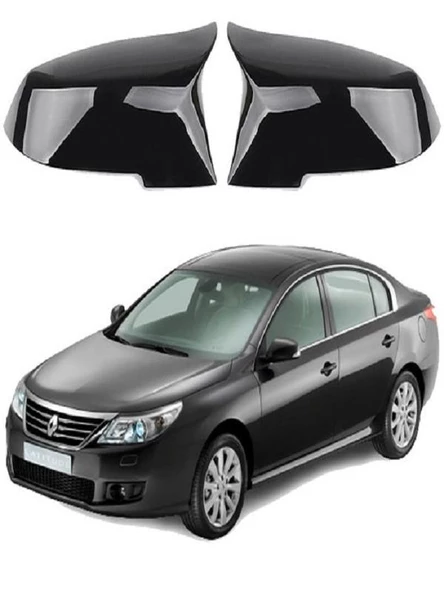 Renault Latitude Araca Özel Batman Yarasa Ayna Kapağı Pianoblack ürün görseli 1