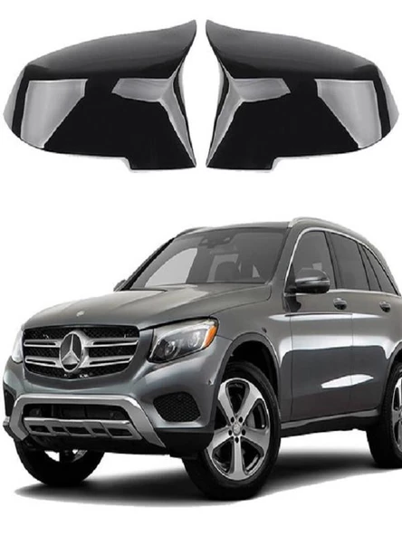 MERCEDES GLC SERİSİ X253 Araca Özel Batman Yarasa Ayna Kapağı Pianoblack ürün görseli 1