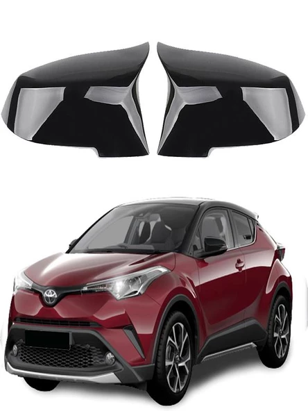 Toyota CHR Araca Özel Batman Yarasa Ayna Kapağı Pianoblack ürün görseli 1