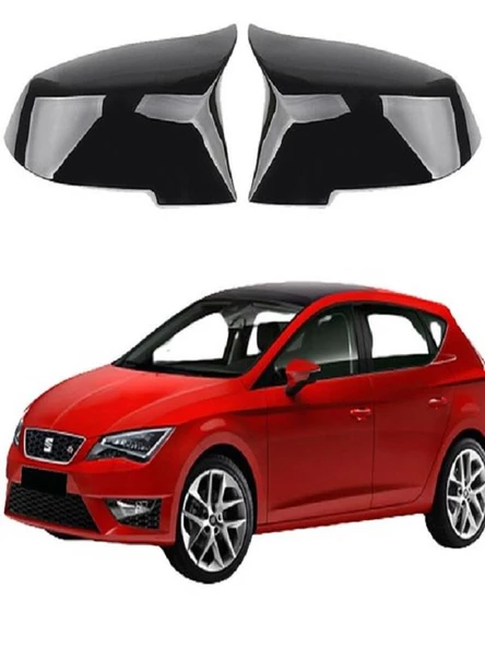 Seat Leon 2013- Araca Özel Batman Yarasa Ayna Kapağı Pianoblack ürün görseli 1