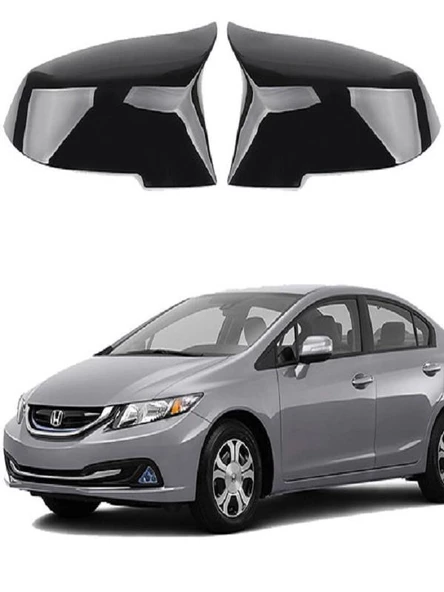 Honda Civic Fb7 12-15 Araca Özel Batman Yarasa Ayna Kapağı Pianoblack ürün görseli 1