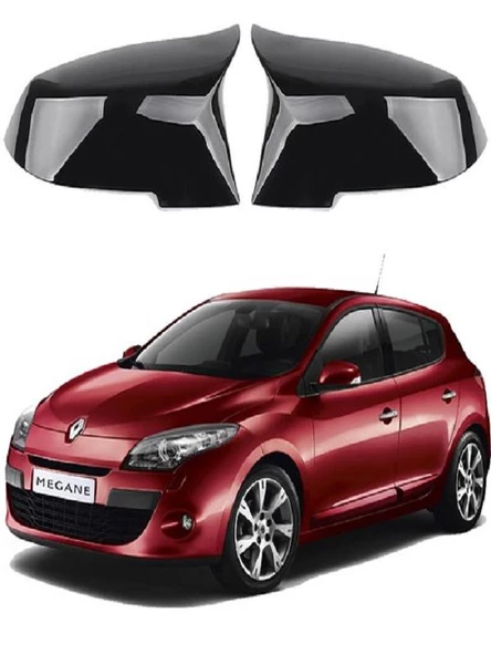 Renault Megane 3 Araca Özel Batman Yarasa Ayna Kapağı Pianoblack ürün görseli 1
