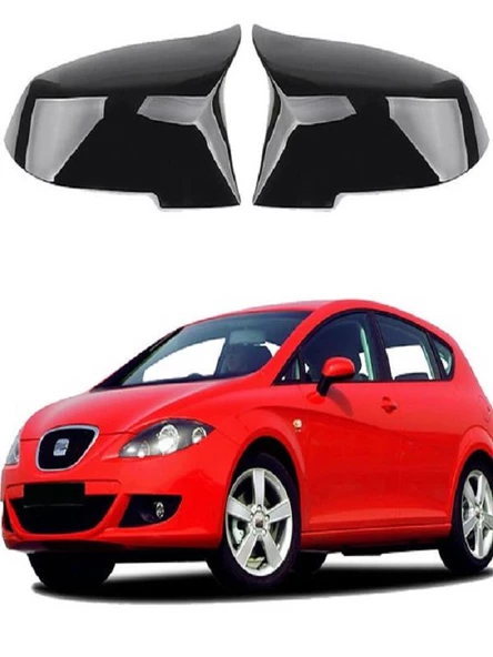 Seat Leon 09-12 Araca Özel Batman Yarasa Ayna Kapağı Pianoblack ürün görseli 1