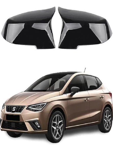 Seat İbiza 2017- Araca Özel Batman Yarasa Ayna Kapağı Pianoblack ürün görseli 1