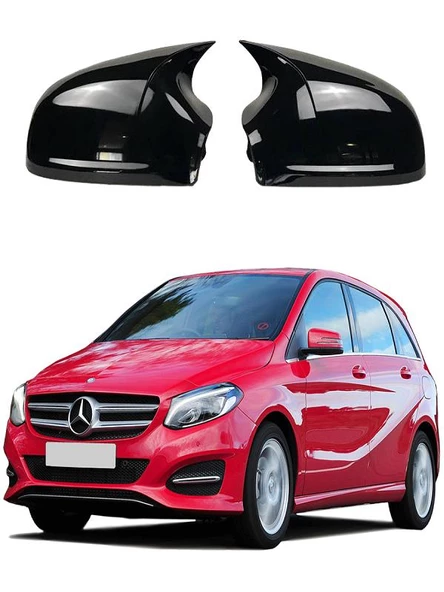 MERCEDES B SERİSİ W246 Araca Özel Batman Yarasa Ayna Kapağı Pianoblack ürün görseli 1