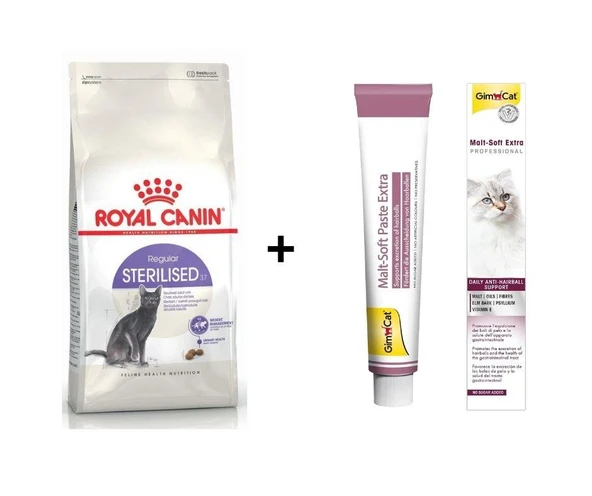Royal Canin Sterilised Kısır Kedi Maması 15 Kg + Gimcat Malt 100 Gr ürün görseli 1