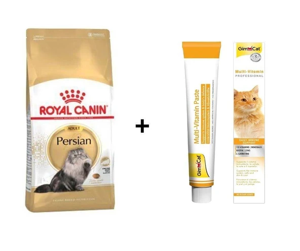 Royal Canin Persian Yetişkin Kedi Maması 2 kg + Gimcat Multivitamin 100 Gr ürün görseli 1