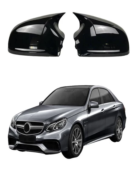 MERCEDES E SERİSİ W212  Araca Özel Batman Yarasa Ayna Kapağı Pianoblack ürün görseli 1