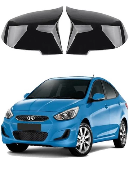 Hyundai Accent Blue Araca Özel Batman Yarasa Ayna Kapağı Pianoblack ürün görseli 1