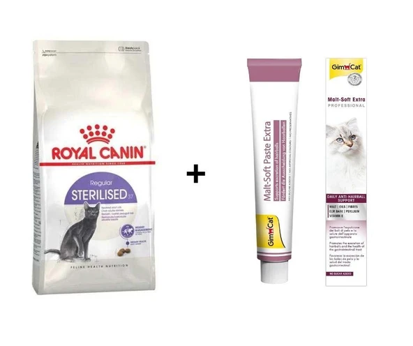 Royal Canin Sterilised Kısırlaştırılmış Kedi Maması 2 Kg + Gimcat Malt 100 Gr ürün görseli 1