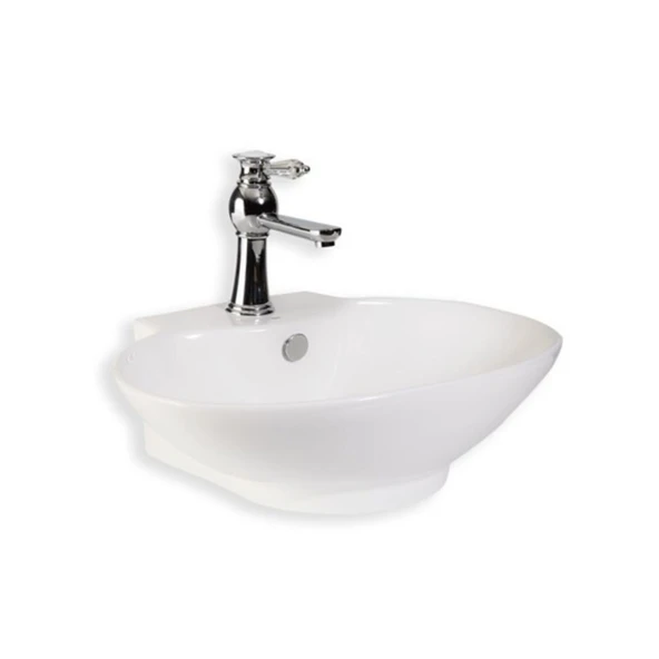 LENA TEZGAH ÜSTÜ ÇANAK LAVABO E-4106 BEYAZ ürün görseli 1
