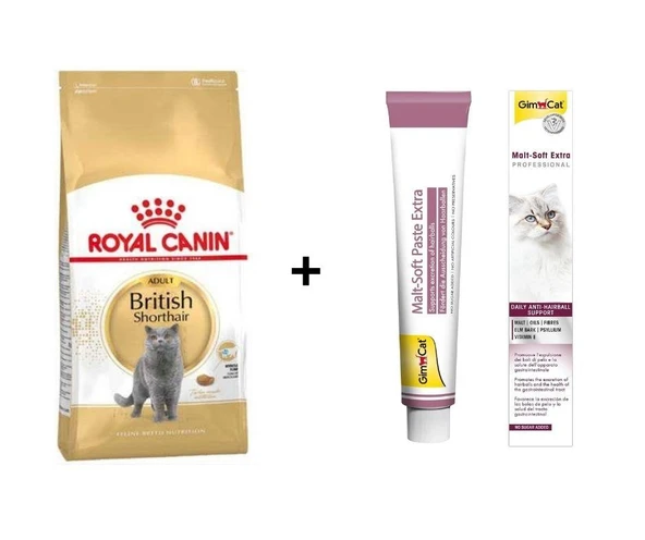 Royal Canin British Shorthair Yetişkin Kedi Maması 2 kg + Gimcat Malt 100 Gr ürün görseli 1