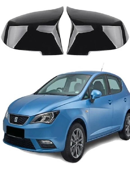 Seat İbiza 08-17 Araca Özel Batman Yarasa Ayna Kapağı Pianoblack ürün görseli 1