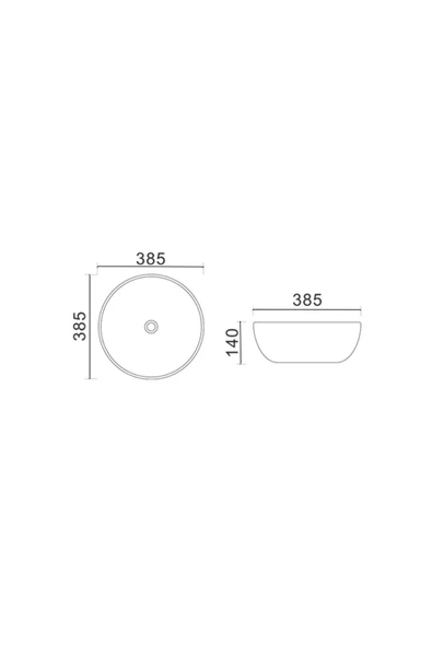 LENA TEZGAHÜSTÜ LAVABO E-8114 - Resim 5
