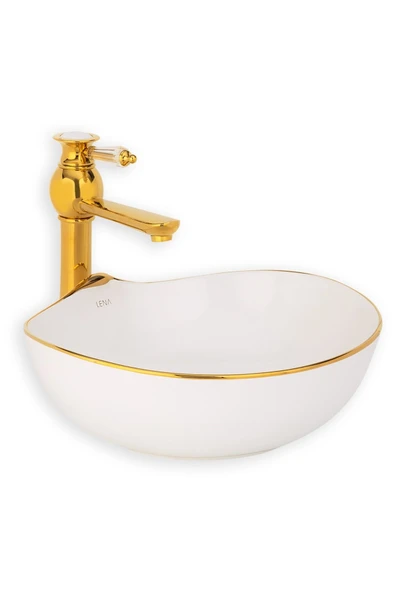LENA TEZGAHÜSTÜ LAVABO E-4010A - Resim 2