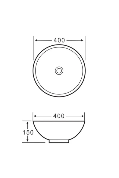 LENA TEZGAHÜSTÜ LAVABO E-5005A - Resim 4
