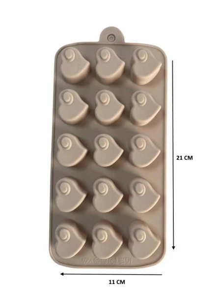 SİLİKON ÇİKOLATA KALIBI KALP 21*11 CM ürün görseli 1