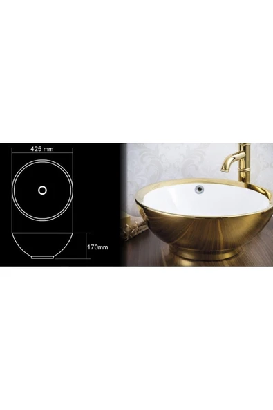 LENA TEZGAHÜSTÜ LAVABO E-8118 - Resim 3