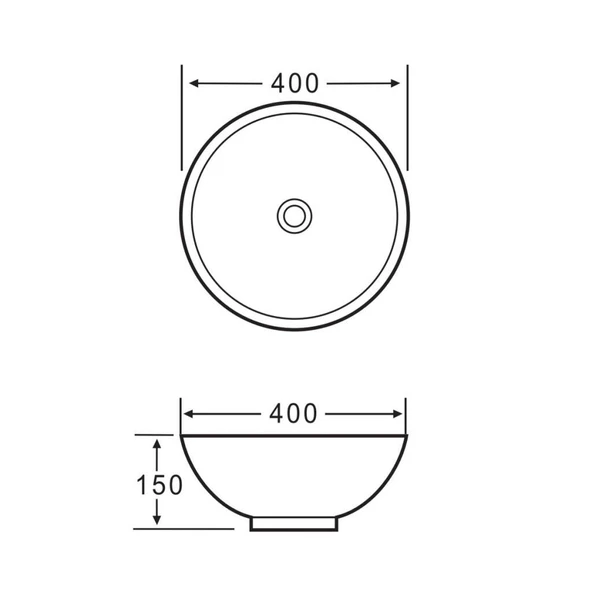 LENA TEZGAHÜSTÜ LAVABO E-5005A - Resim 2