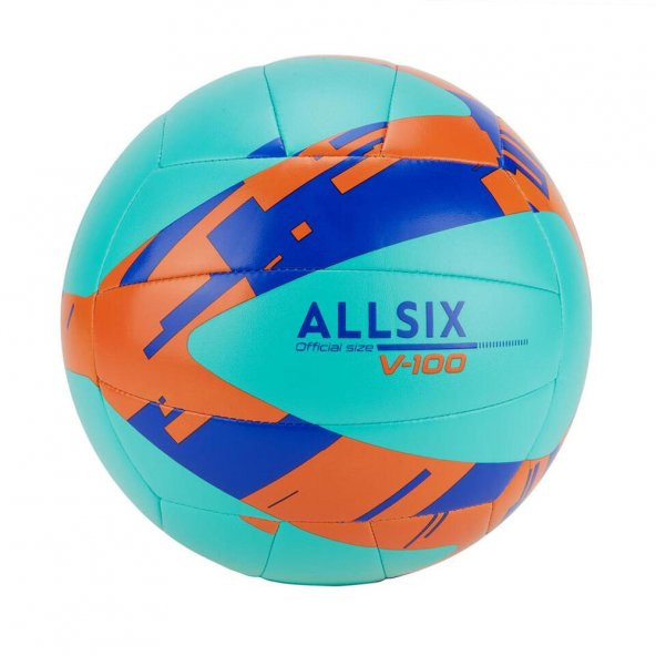 Allsix V100 Yeşil-Mavi Voleybol Topu Öğretici 260-280 Gr YENİ SERİ ürün görseli 1